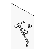 LX6Z9647B - Engine: Upper Bracket for Ford: Escape, Maverick | Lincoln: Corsair Image