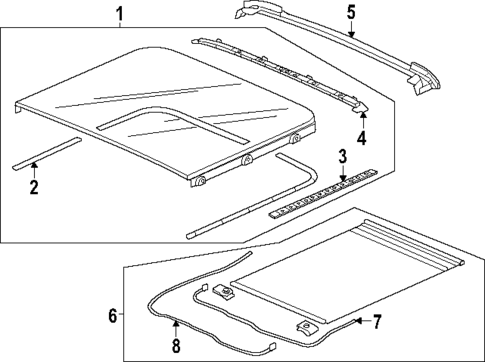 Sunroof for 2023 Honda Pilot #1