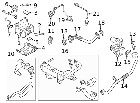 EGR System for 2021 Hyundai Ioniq #0