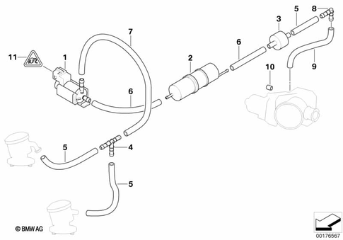 Vacuum Control for 1995 BMW 750iL #0