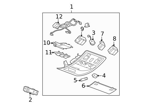 Overhead Console for 2015 Chevrolet Impala #4