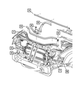 55394777AB - Cooling: Hood To Plenum Seal for Mopar Image