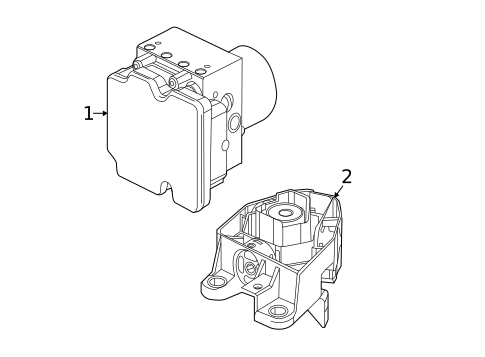 ABS Components for 2020 Mercedes-Benz E 450 #1