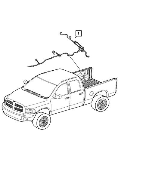 Wiring-Body and Accessories for 2008 Dodge Ram 3500 #9