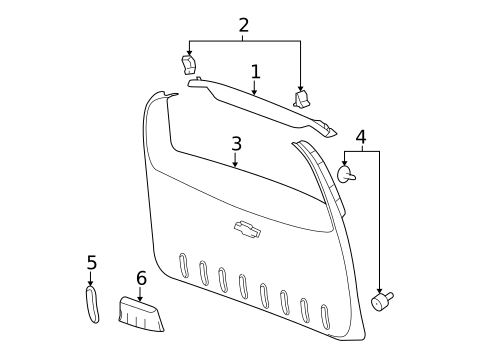 Interior Trim for 2007 Chevrolet HHR #0