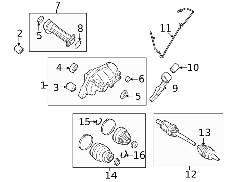 Differential for 2013 Land Rover LR4 #0