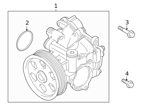 Water Pump & Related Components for 2013 Suzuki Kizashi #0
