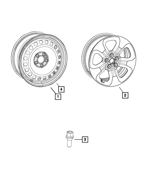 Wheels, Tires and Hardware for 2022 Ram ProMaster City #0