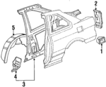 70475SD2A00ZZ - Body: Filler Pocket for Acura Image