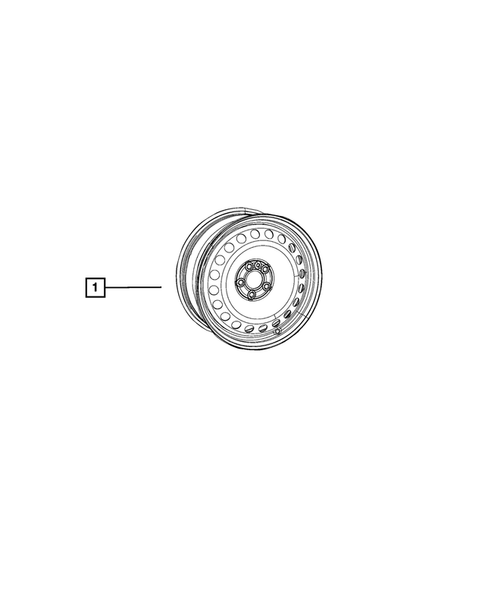 Wheel Spare for 2018 Ram ProMaster City #1