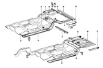 1136100862 - : Floor for Mercedes-Benz: 230SL, 280SL Image