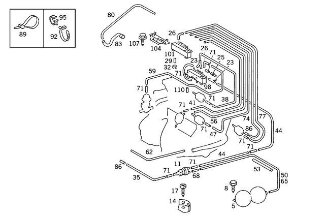 1268000078 - Vacuum System: Check Valve for Mercedes-Benz Image image