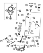 68384336AC - : Suspension Shock Absorber Kit, Right for Jeep: Grand Cherokee Image