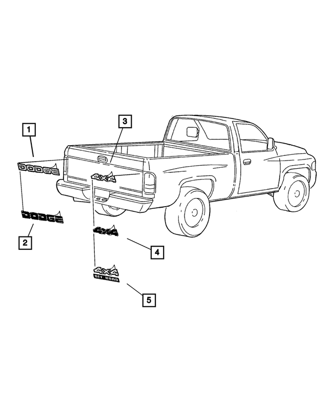 5GL14CA1AA - Exterior Ornamentation: Decal for Mopar Image