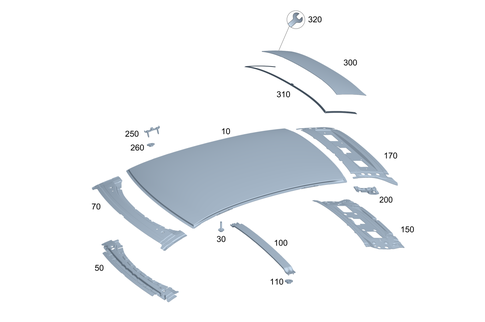 Roof for 1991 Mercedes-Benz 350SD #0