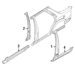 GB0874200 - Body: Outer Pillar for Mazda: 626 Image