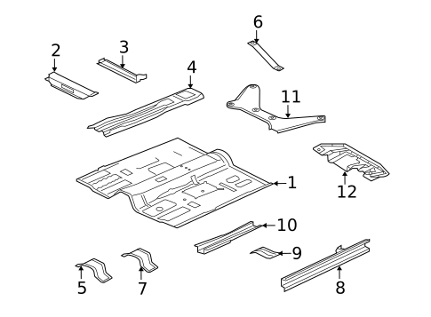 Floor & Rails for 2017 Mitsubishi Lancer #0