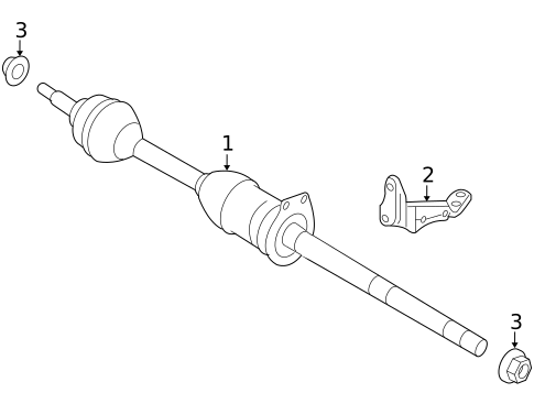 Drive Axles for 2008 Ford Taurus X #0