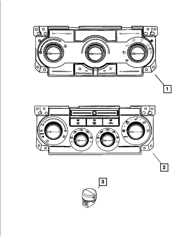 4596494AF - Electrical: A/c And Heater Control for Mopar Image