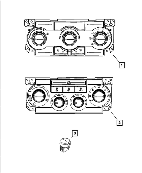 Air Conditioner and Heater Controls for 2005 Dodge Magnum #0