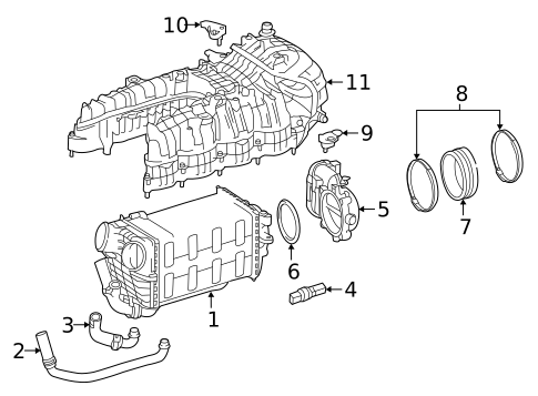 Throttle Body for 2019 Mercedes-Benz GLE63 AMG S #0