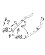 68264606AB - Electrical: Oxygen Sensor Bracket for Dodge: Durango | Jeep: Grand Cherokee, Grand Cherokee WK Image