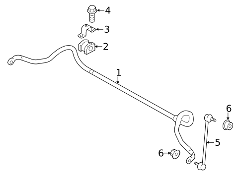 Stabilizer Bar & Components for 2023 Mitsubishi Outlander Sport #1