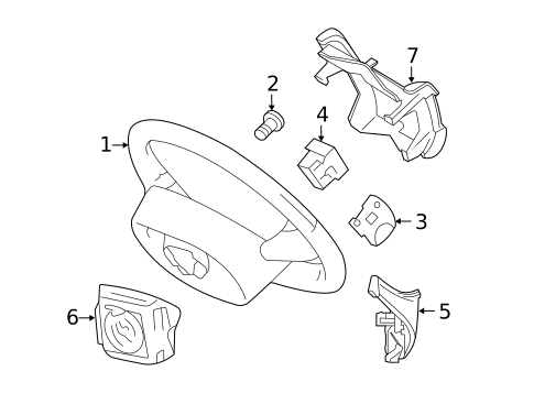 Steering Wheel & Trim for 2010 Lincoln MKS #0