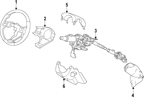 Steering Column for 2017 Acura TLX #0