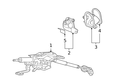 Steering Column Assembly for 2007 Acura TSX #0