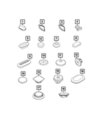 68121531AA - Body Sheet Metal Except Doors: Plug for Fiat: 500E | Jeep: Renegade Image