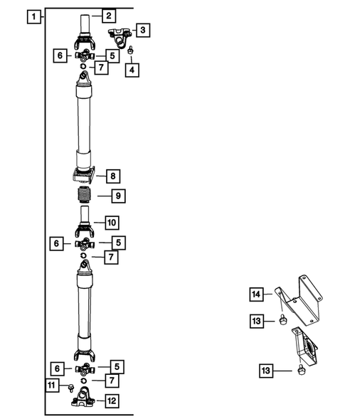 Drive Shaft for 2008 Dodge Ram 3500 #2
