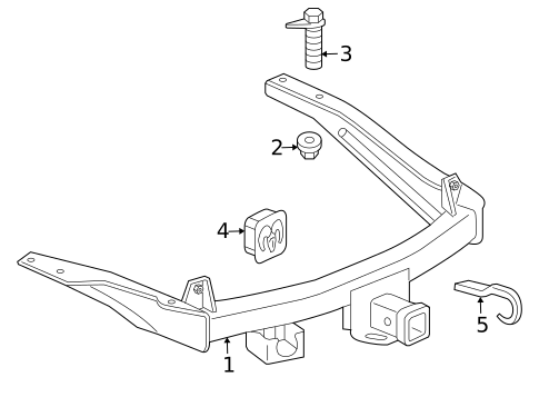 Trailer Hitch Components for 2001 Dodge Durango #0