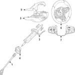 61315A587A1 - Steering: Switch for BMW: M440i xDrive Gran Coupe Image