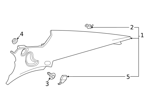 Interior Trim - Quarter Panels for 2025 Cadillac CT4 #0