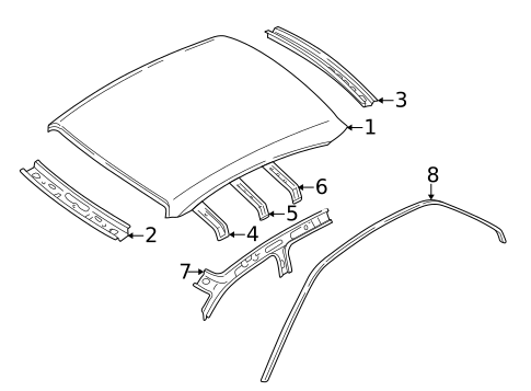 Roof & Components for 2000 Nissan Altima #1