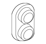 90480A0004 - HVAC: Heater Core Grommet for Toyota: Avalon, Camry, Highlander, Sequoia, Tacoma, Tundra, Venza Image