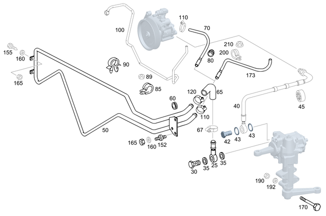 463460112464 - Steering: Line for Mercedes-Benz: G55 AMG, G550, G63 AMG, G65 AMG Image image
