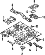 8972204780 - Body: Front Floor Pan for Isuzu Image