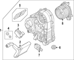 568123497 - : HVAC Air Adjustment Control Motor for Land-Rover Image