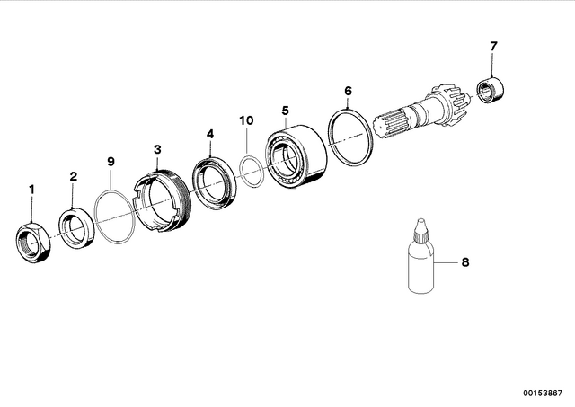 33117650089 - : Ax Bearing - 62X25X25.4 for BMW-Motorrad Image