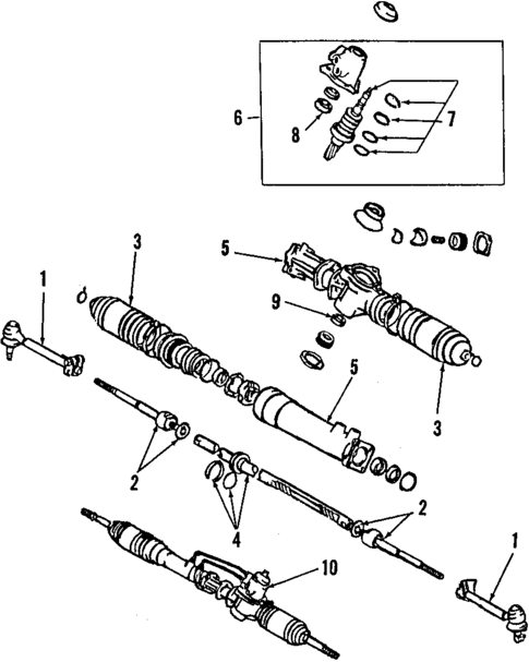 Steering Gear & Linkage for 2007 Toyota Solara #0