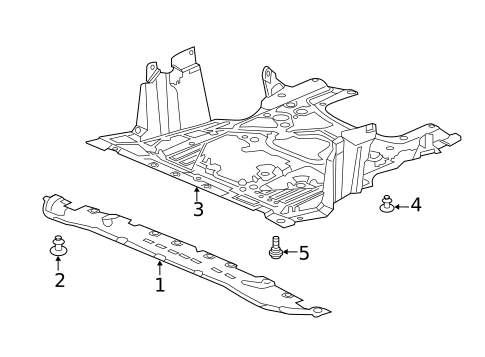 Bumper & Components - Front for 2021 Honda Clarity #2