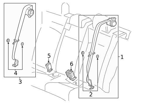 Seat Belt for 2020 Chevrolet Sonic #1