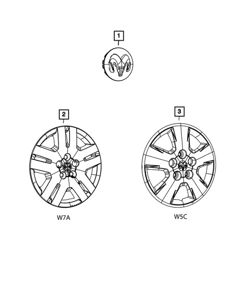 Wheel Covers and Center Caps for 2010 Dodge Caliber #0
