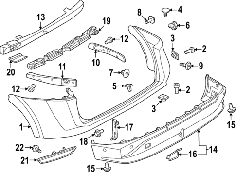 Bumper & Components - Rear for 2023 Nissan ARIYA #0