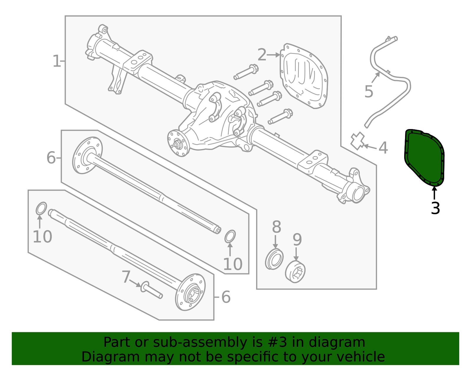 hl3z4036a - Ford Axle Housing Cover Gasket | Levittown Ford Parts