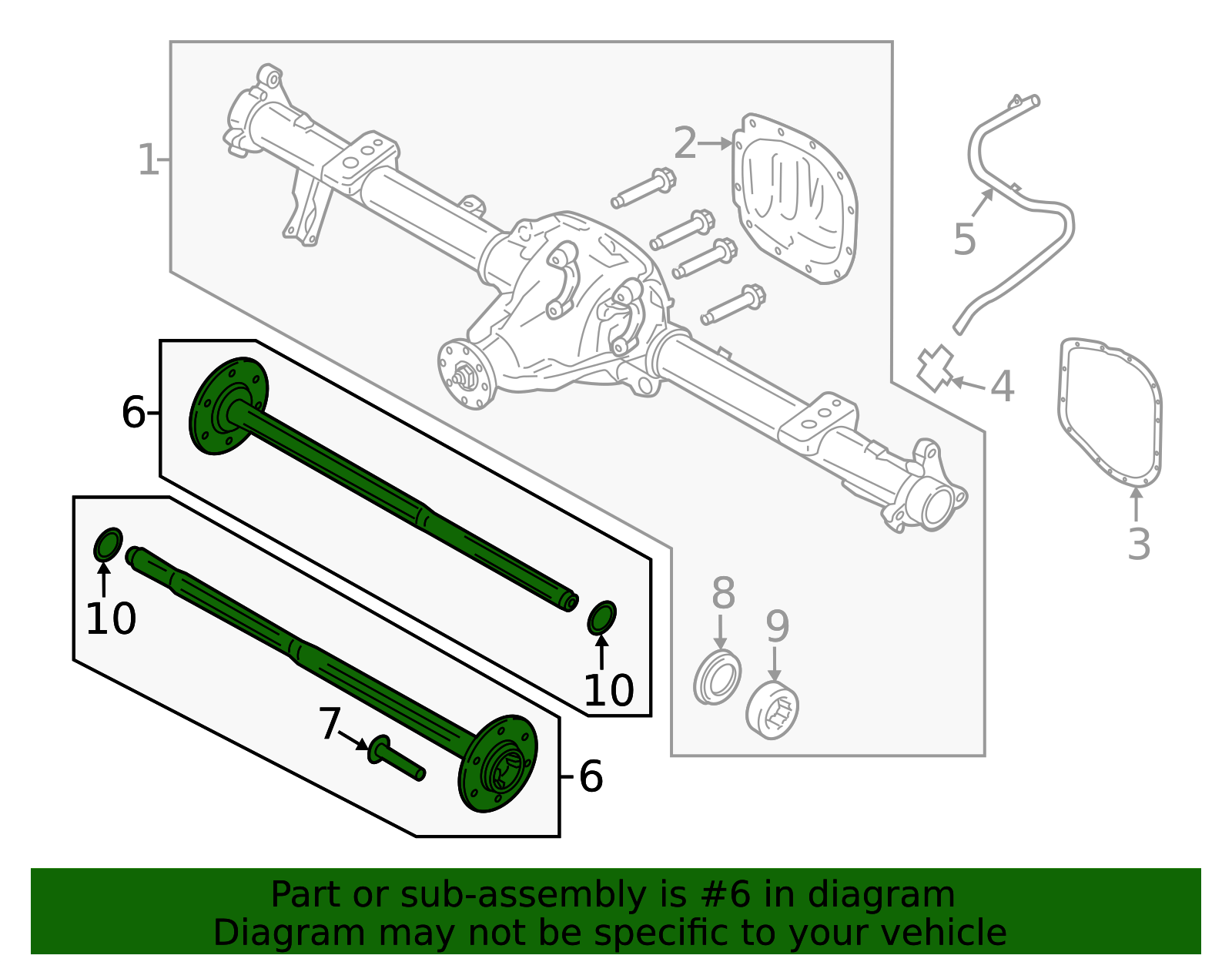 2021-2025 Ford F-150 Shaft Assembly Rear Axle ML3Z-4234-L | OEM Parts ...