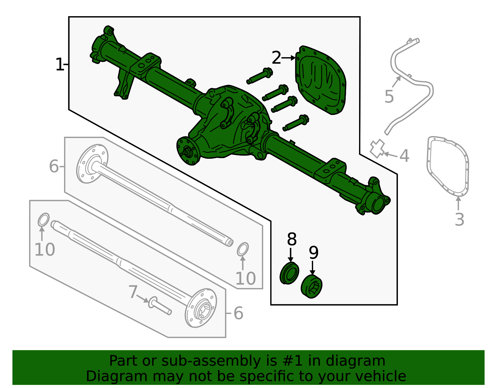 RL3Z-4010-A - Axle Housing 2021-2025 Ford F-150 | Ford Parts Direct