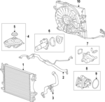C2D38733 - : Radiator for Jaguar: XF Image